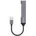 HUB AISENS USB 3.0 ALUMINIO TIPO A M-4XTIPO A H 10CM GRIS-DI3 HUB AISENS USB 3.0 ALUMINIO TIPO A M-4XTIPO A H 10CM GRIS