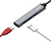 HUB AISENS USB 3.0 ALUMINIO TIPO A M-4XTIPO A H 10CM GRIS-DI3 HUB AISENS USB 3.0 ALUMINIO TIPO A M-4XTIPO A H 10CM GRIS