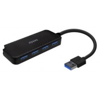 HUB AISENS USB 3.0 TIPO A/M-4XTIPO A/H NEGRO 15CM