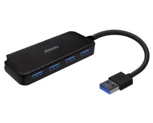 HUB AISENS USB 3.0 TIPO A/M-4XTIPO A/H NEGRO 15CM