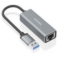 CONVERSOR AISENS USB 3.0 A ETHERNET GIGABIT 10/100/1000 GRIS 15CM