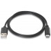 CABLE AISENS USB 2.0 3A TIPO USB-C M-A M NEGRO 0.5M