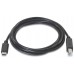 CABLE AISENS USB 2.0 IMPRESORA 3A, TIPO USB-C/M-B/M, NEGRO, 2.0M