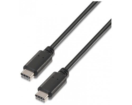 AISENS CABLE USB 2.0 3A TIPO USB-C M-USB-C M NEGRO 0.5M