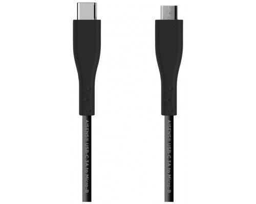 Aisens Cable USB 2.0 3A C/M-Micro B/M Negro, 1.0M