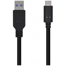 CABLE AISENS USB 3.1 GEN2 10GBPS 3A TIPO USB-C M-A M NEGRO 0,5mts