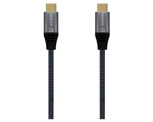 CABLE AISENS USB 2.0 ALUMINIO 5A 100W E-MARK USB-C 1.0M