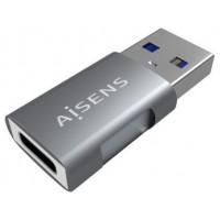 MINI ADAPTADOR AISENS USB 3.2 GEN2 10G 3A USB-C/H-A/M GRIS