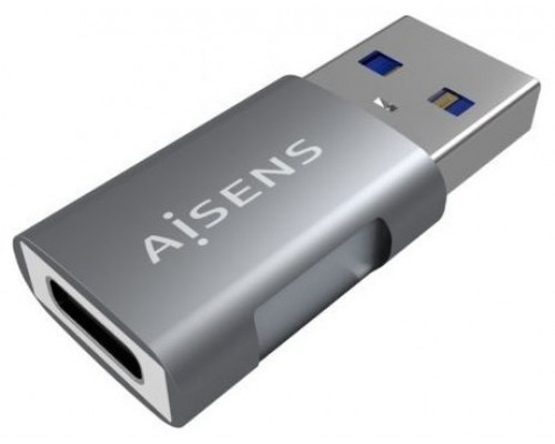 MINI ADAPTADOR AISENS USB 3.2 GEN2 10G 3A USB-C/H-A/M GRIS