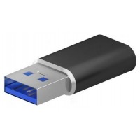 MINI ADAPTADOR AISENS USB 3.2 GEN2 USB 2.0 3A USB-C/H-A/M NEGRO