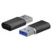 MINI ADAPTADOR AISENS USB 3.2 GEN2 USB 2.0 3A USB-C/H-A/M NEGRO