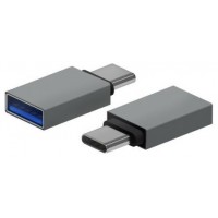 Aisens Mini Adaptador USB 3.2 Gen1 3A CM-AH Gris