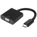 CONVERSOR AISENS USB-C A VGA USB-C M-HDB15 H NEGRO 15CM