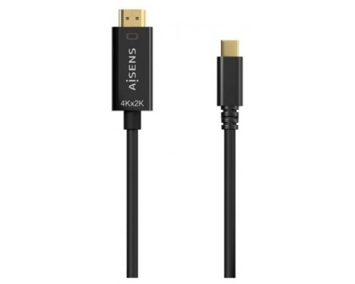 CABLE CONVERSOR AISENS 4K30HZ USB-C/M-HDMI/M NEGRO 0.8M