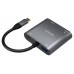 CABLE CONVERSOR AISENS USB-C A VGA/HDMI 4K/USB3.0/USB-C PD GRIS 15CM