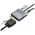 CABLE CONVERSOR AISENS USB-C A VGA/HDMI 4K/USB3.0/USB-C PD GRIS 15CM