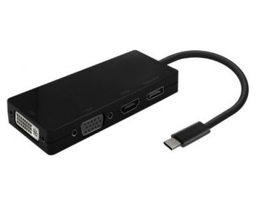 Aisens Conversor USB-C a DP/DVI/HDMI/VGA 15cm