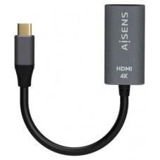 CABLE CONVERSOR AISENS ALUMINIO USB-C A HDMI 4K60HZ GRIS 15CM