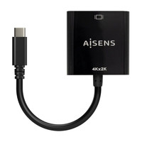 CONVERSOR AISENS USB-C A HDMI 4K30HZ USB-C M-HDMI H NEGRO 15CM-5DI CONVERSOR AISENS USB-C A HDMI 4K30HZ USB-C M-HDMI H NEGRO 15CM