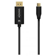 CABLE CONVERSOR AISENS ALUMINIO USB-C A DISPLAYPORT 8K60HZ 0.8M