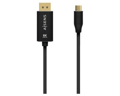 CABLE CONVERSOR AISENS ALUMINIO USB-C A DISPLAYPORT 8K60HZ 0.8M