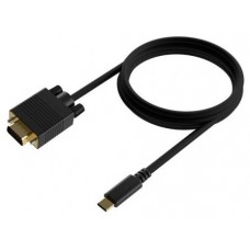 CABLE CONVERSOR AISENS USB-C A VGA USB-C/M-HDB15/M NEGRO 0.8M