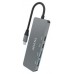 HUB AISENS USB 3.2 GEN2 10G USB-C/M-2XUSB-C/H-2XUSB-A/H 15CM GRIS