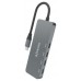 HUB AISENS USB 3.2 GEN2 10G USB-C/M-4XUSB-C/H 15CM GRIS