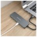 HUB AISENS USB 3.2 GEN2 10G USB-C/M-4XUSB-C/H 15CM GRIS