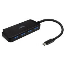 HUB AISENS USB 3.1 USB-C USB-C/M-4XTIPO A/H NEGRO 15CM