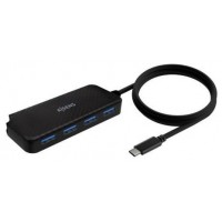 HUB AISENS USB 3.1 USB-C USB-C/M-4XTIPO A/H NEGRO 60CM