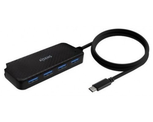 HUB AISENS USB 3.1 USB-C USB-C/M-4XTIPO A/H NEGRO 60CM