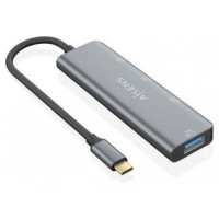 HUB AISENS USB 3.2 GEN2 10G USB-C USB-C/M-1XUSB-C/H-3XUSB-A/H 15CM