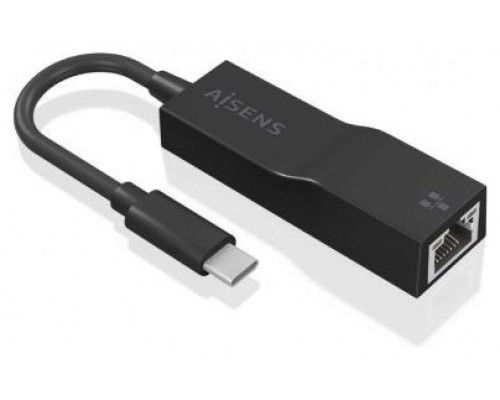 CONVERSOR AISENS USB3.1 GEN1 USB-C A ETHERNET GIGABIT NEGRO 11CM