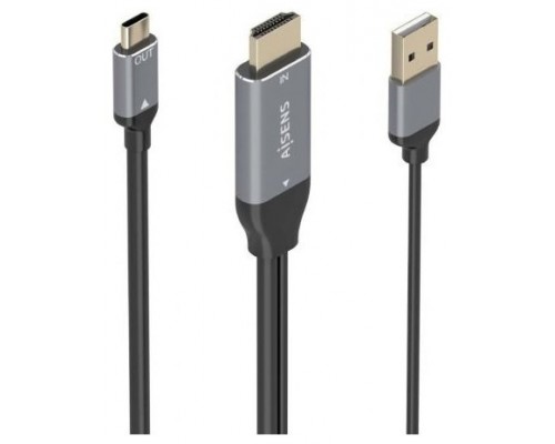 CABLE CONVERSOR AISENS HDMI V2.0 A USB-C 4K@60HZ 1.8M NEGRO