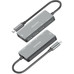 HUB AISENS USB 3.1 USB-C 1XPD 100W 1XUSB-C 3.0 3XUSB-A 2.0 GRIS 15CM