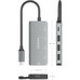 HUB AISENS USB 3.1 USB-C 1XPD 100W 1XUSB-C 3.0 3XUSB-A 2.0 GRIS 15CM