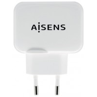 AISENS CARGADOR USB 17W 5V 3.4A 2xUSB CON CONTROL AI BLANCO