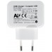 AISENS CARGADOR USB 17W 5V 3.4A 2xUSB CON CONTROL AI BLANCO