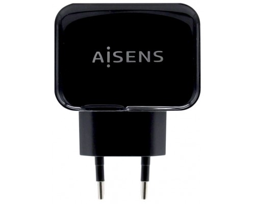 AISENS CARGADOR USB 17W 5V 3.4A 2xUSB CON CONTROL AI NEGRO