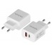 CARGADOR AISENS 20W 1xUSB-C PD3.0 1xUSB-A QC3.0 BLANCO