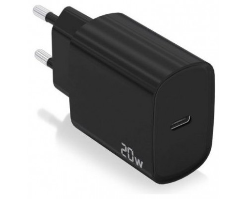 CARGADOR AISENS USB-C PD3.0 1 PUERTO 1XUSB-C 20W NEGRO