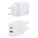 CARGADOR AISENS 25W 1XUSB-C PD3.0 1XUSB-A QC3.0 BLANCO