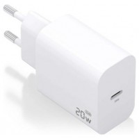 CARGADOR AISENS GAN 20W 1XUSB-C PD3.0 BLANCO