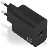 CARGADOR AISENS GAN 30W 1XUSB-C PD3.0 NEGRO