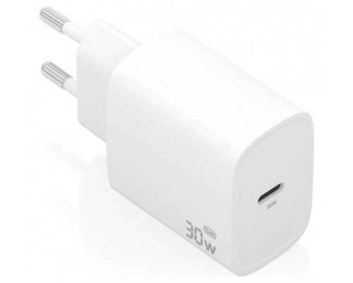 CARGADOR AISENS GAN 30W 1XUSB-C PD3.0 BLANCO