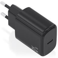 CARGADOR AISENS GAN 30W 1XUSB-C PD3.0 NEGRO