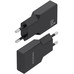 CARGADOR AISENS ULTRA DELGADO GaN 30W 2xUSB-C PD3.0 NEGRO