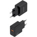 CARGADOR AISENS GaN 20W 1xUSB-C PD3.0 1xUSB-A QC3.0 NEGRO-DI2 CARGADOR AISENS GaN 20W 1xUSB-C PD3.0 1xUSB-A QC3.0 NEGRO