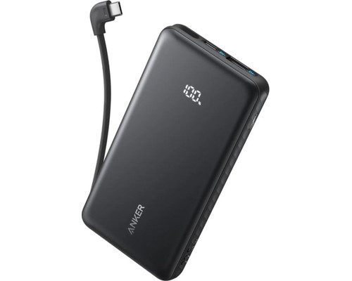 POWERBANK ANKER 10000 MAH 30W CON CON CABLE USB-C INTEGRADO-DI19 POWERBANK ANKER 10000 MAH 30W CON CON CABLE USB-C INTEGRADO